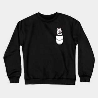 Funny Finnish Lapphund Pocket Dog Crewneck Sweatshirt